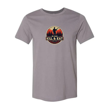 T-shirt: Christian hunting motto "Rise, Kill & Eat" from Acts 10:13