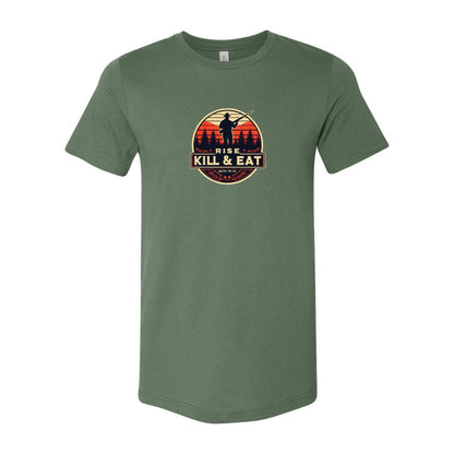 T-shirt: Christian hunting motto "Rise, Kill & Eat" from Acts 10:13